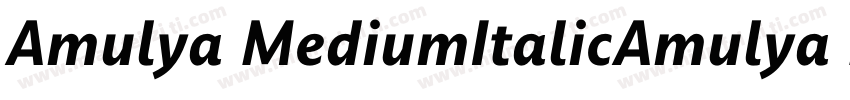 Amulya MediumItalicAmulya MediumIta字体转换